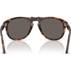 PO0649NE, Havana/Dark Grey Glass Lenses 54 Eye Size