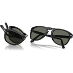 PO0714, Black/Green Polarised Glass Lenses