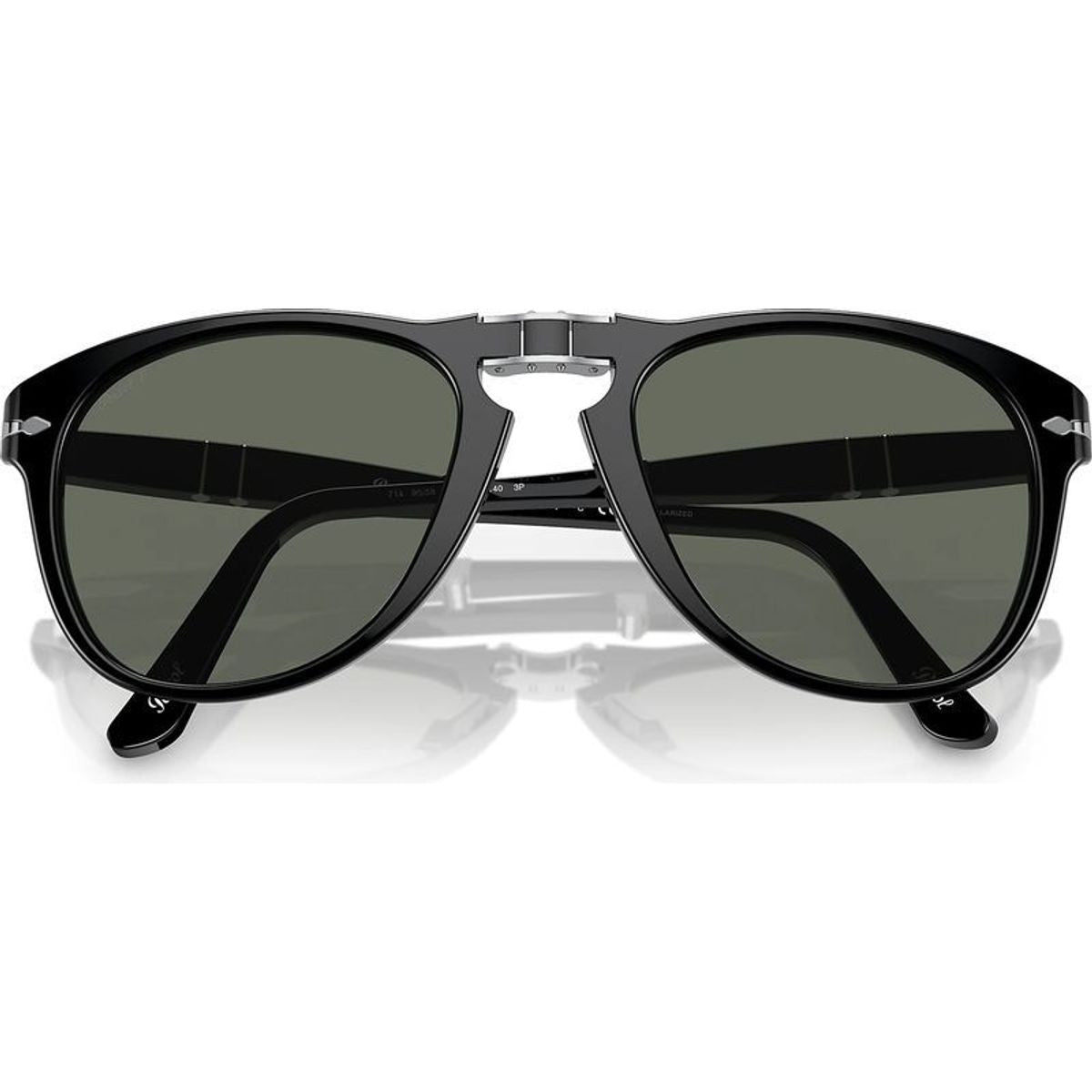 PO0714, Black/Green Polarised Glass Lenses