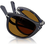 PO0714, Milky Depths Blue/Brown Glass Lenses