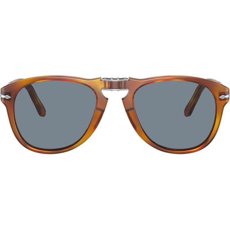 0PO0714SM Steve McQueen, Light Havana/Crystal Blue Glass Lenses