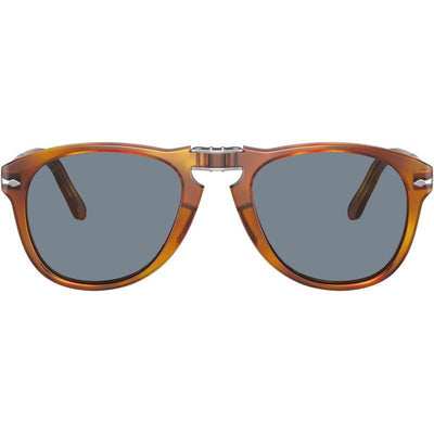0PO0714SM Steve McQueen, Light Havana/Crystal Blue Glass Lenses
