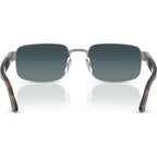 PO1022S, Gunmetal/Blue Gradient Polarised Glass Lenses