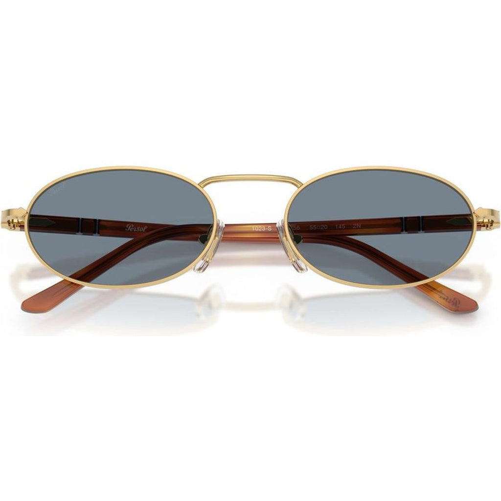 PO1023S, Gold/Blue Glass Lenses