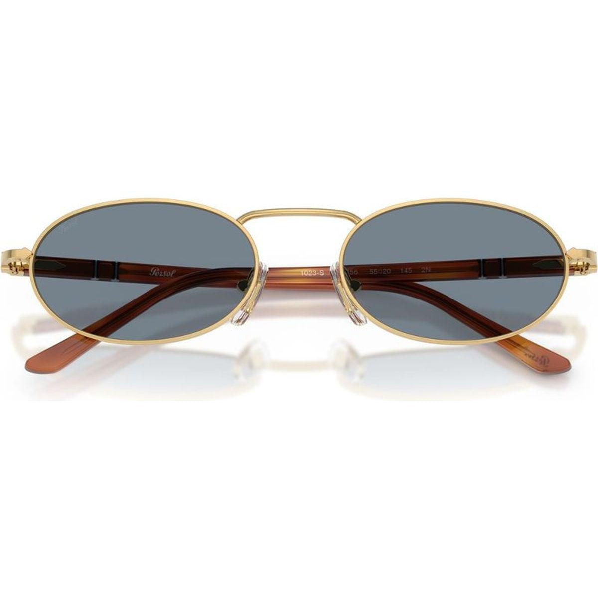 PO1023S, Gold/Blue Glass Lenses