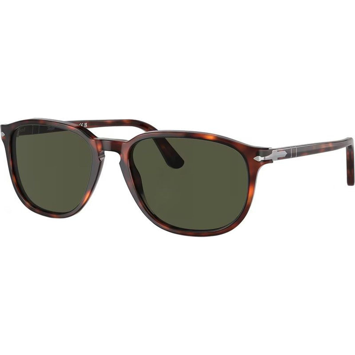 PO3019S, Havana/Green Glass Lenses 52 Eye Size