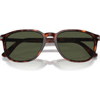 PO3019S, Havana/Green Glass Lenses 52 Eye Size