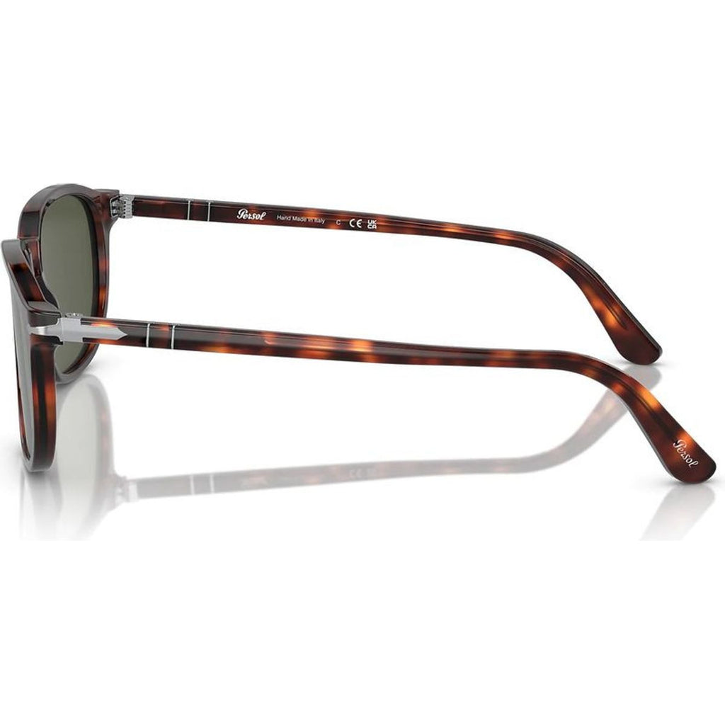 PO3019S, Havana/Green Glass Lenses 52 Eye Size