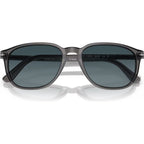 PO3019S, Transparent Grey/Blue Gradient Polarised Glass Lenses 52 Eye Size