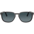 PO3019S, Transparent Grey/Blue Gradient Polarised Glass Lenses 52 Eye Size