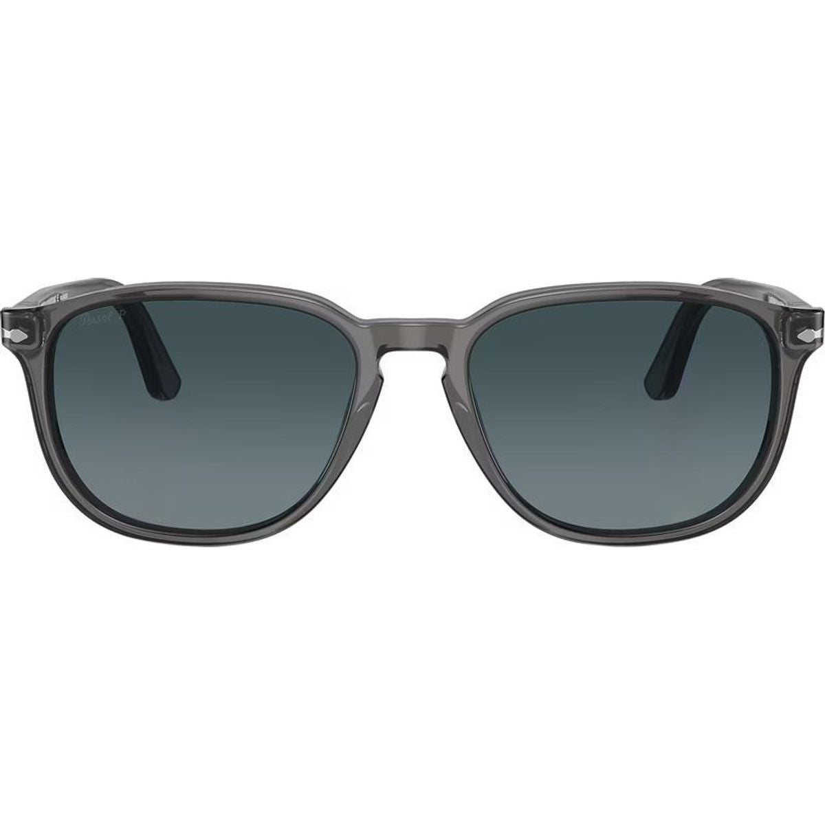 PO3019S, Transparent Grey/Blue Gradient Polarised Glass Lenses 52 Eye Size