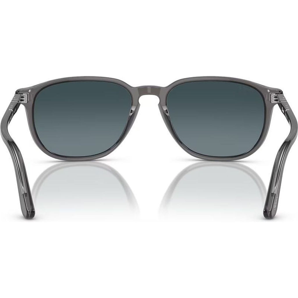 PO3019S, Transparent Grey/Blue Gradient Polarised Glass Lenses 52 Eye Size