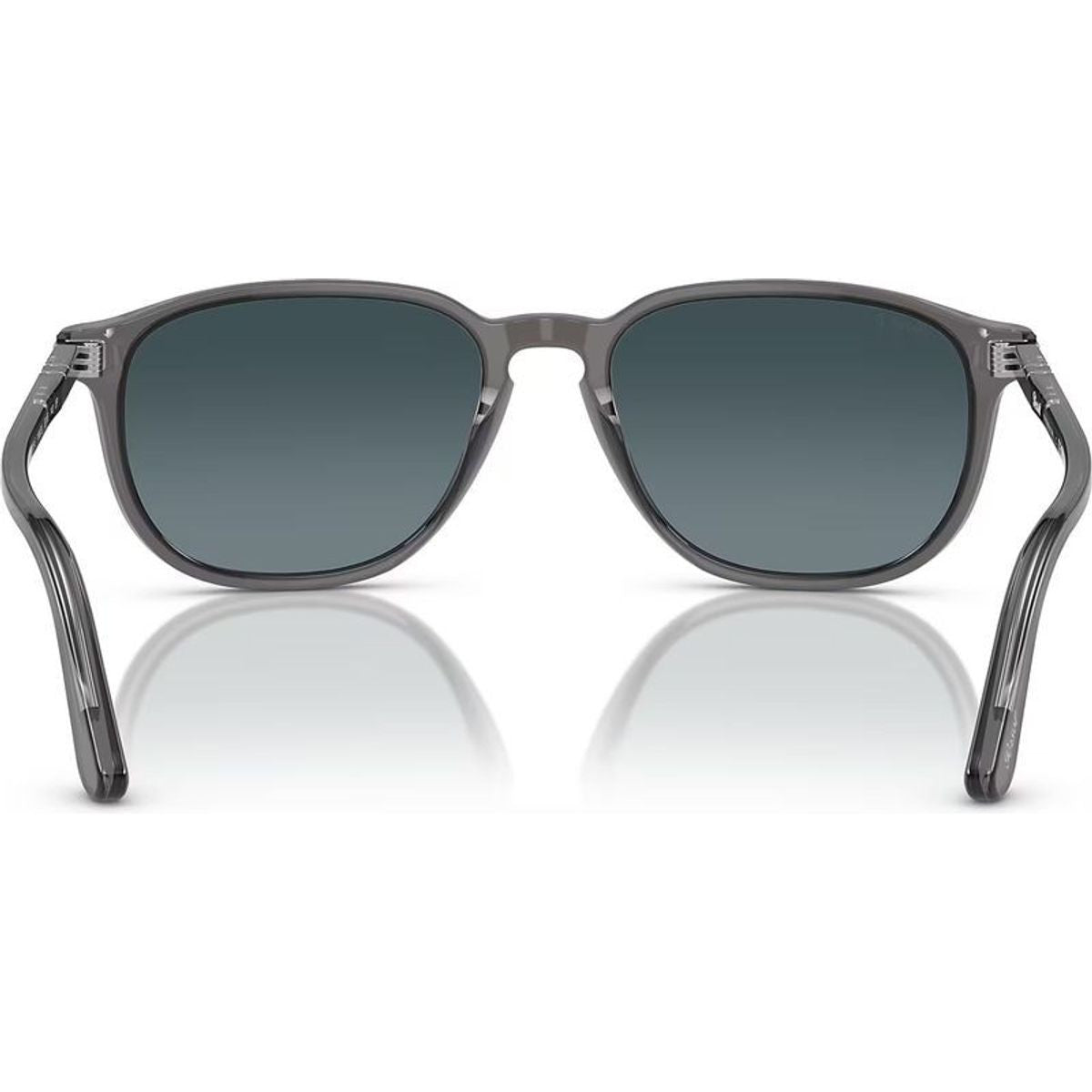 PO3019S, Transparent Grey/Blue Gradient Polarised Glass Lenses 52 Eye Size