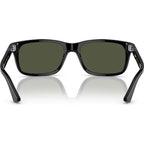 PO3048S, Black/Green Glass Lenses 58 Eye Size
