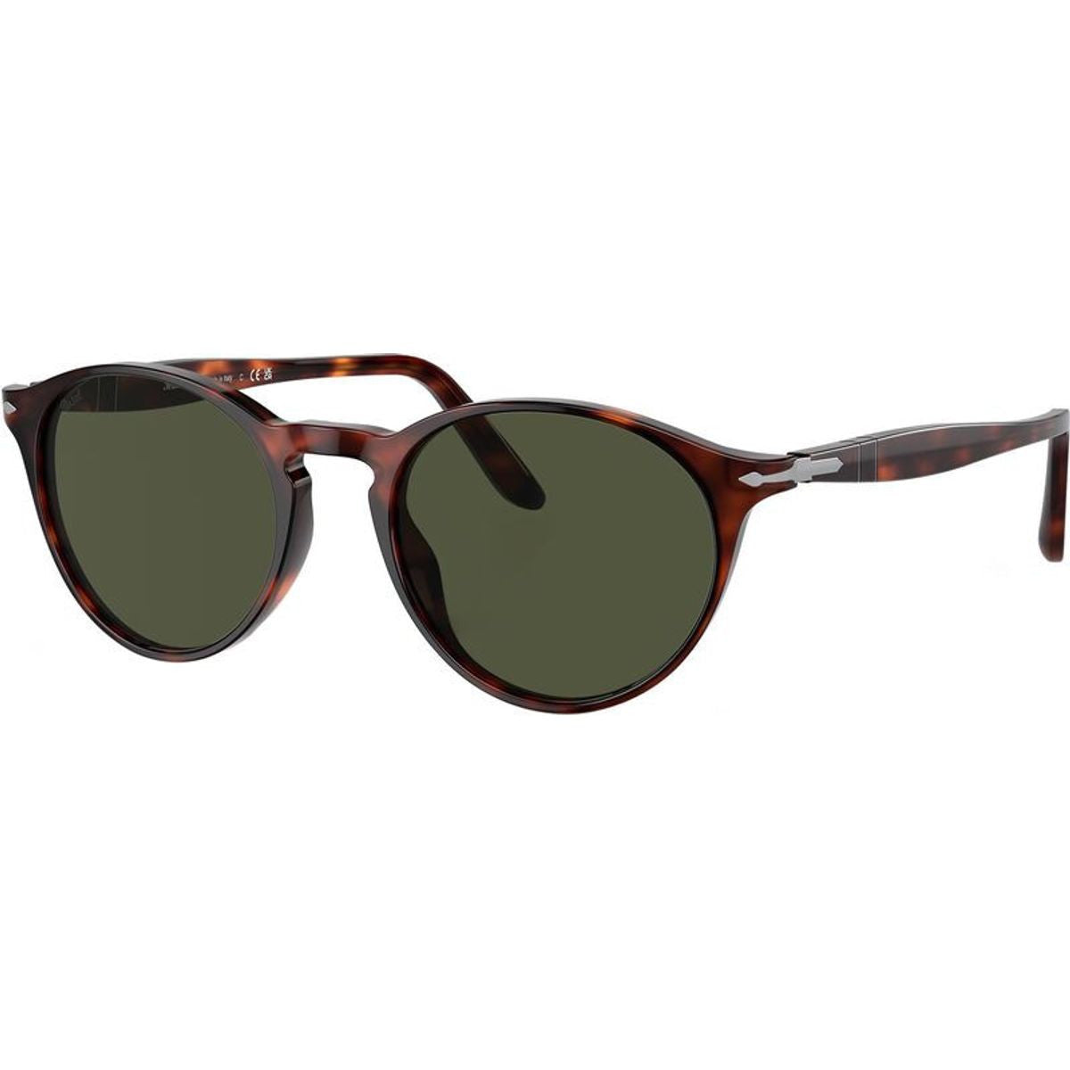 PO3092SM, Havana/Green Glass Lenses