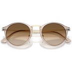 PO3166S, Transparent Brown/Brown Clear Gradient Glass Lenses