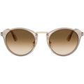 PO3166S, Transparent Brown/Brown Clear Gradient Glass Lenses