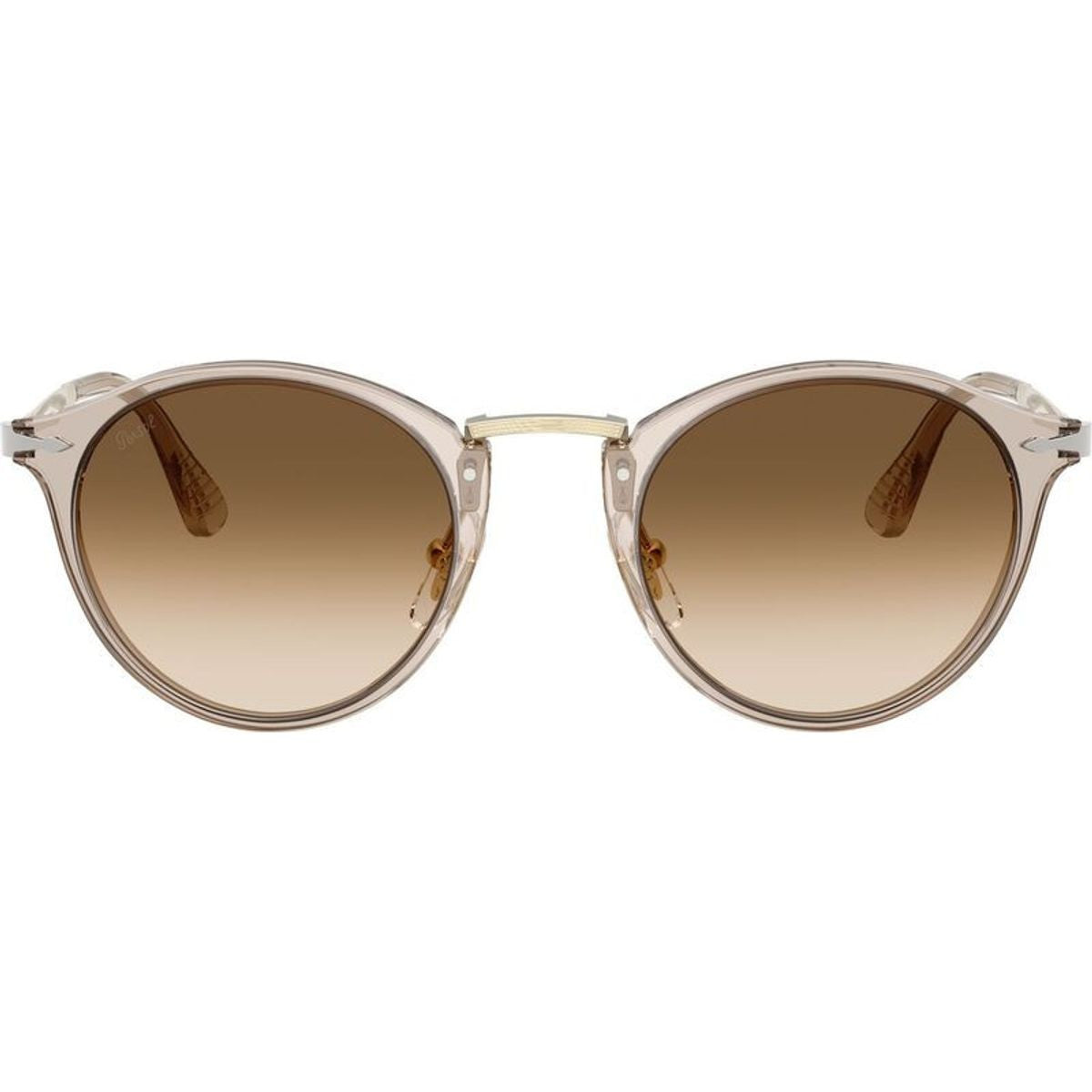 PO3166S, Transparent Brown/Brown Clear Gradient Glass Lenses