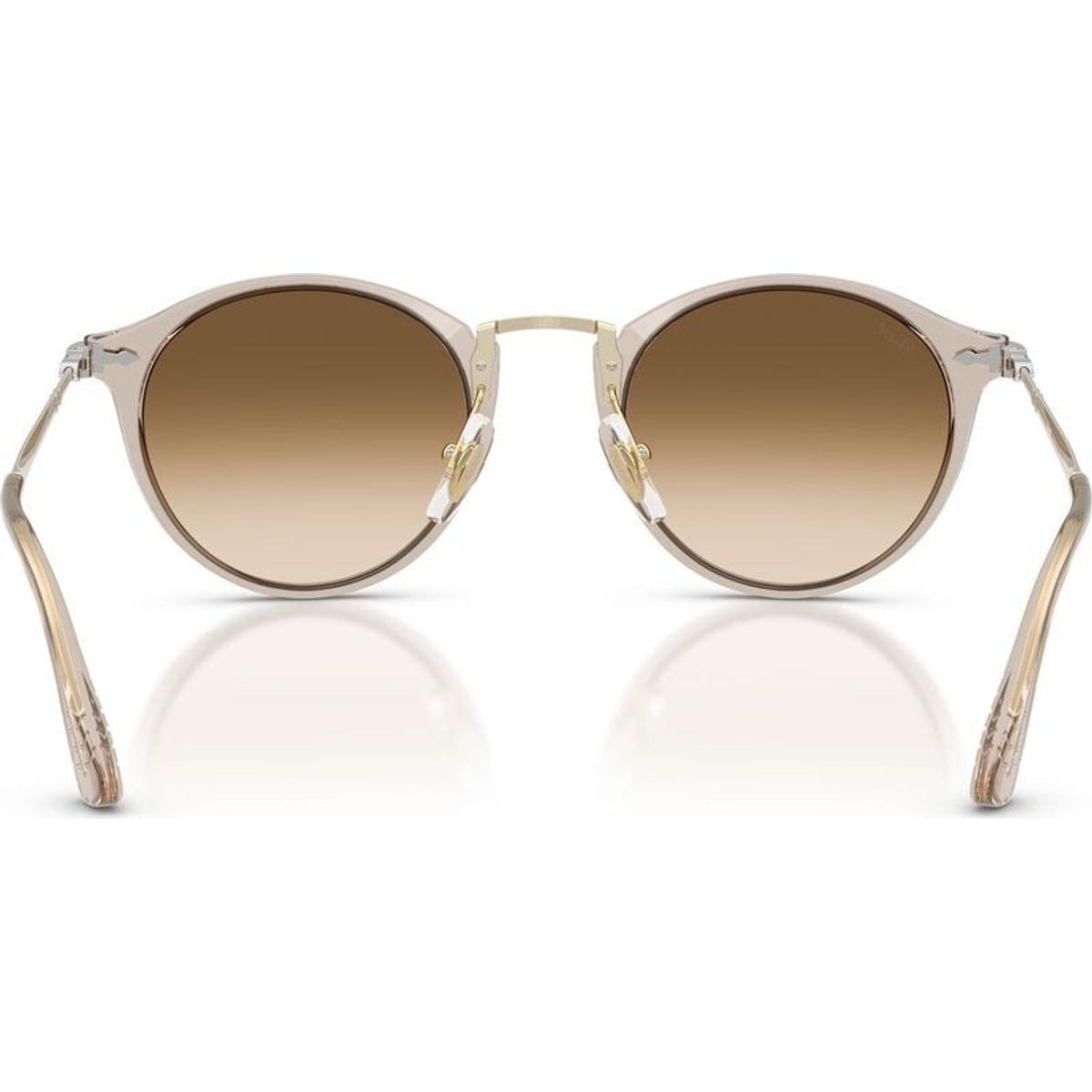 PO3166S, Transparent Brown/Brown Clear Gradient Glass Lenses