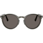 PO3171S, Transparent Taupe Grey/Dark Grey Glass Lenses