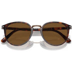 PO3210S, Havana/Brown Polarised Glass Lenses 54 Eye Size