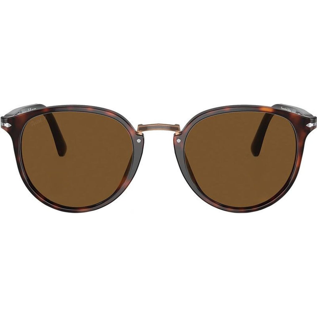 PO3210S, Havana/Brown Polarised Glass Lenses 54 Eye Size