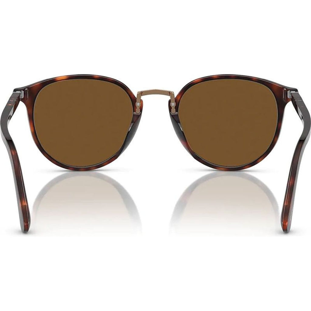 PO3210S, Havana/Brown Polarised Glass Lenses 54 Eye Size