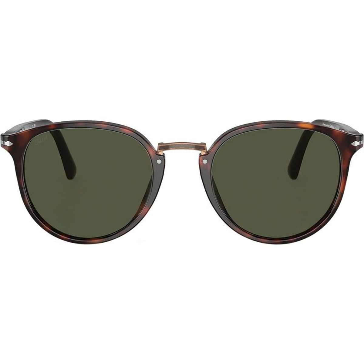 PO3210S, Havana/Green Glass Lenses