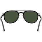 PO3235S, Black/Green Glass Lenses