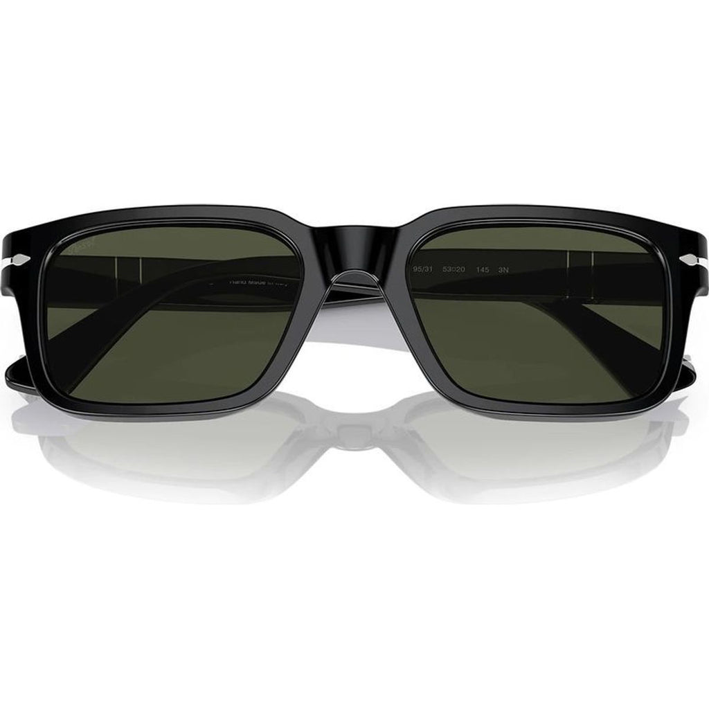 PO3272S, Black/Green Glass Lenses 53 Eye Size