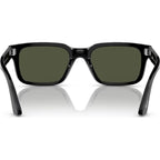 PO3272S, Black/Green Glass Lenses 55 Eye Size
