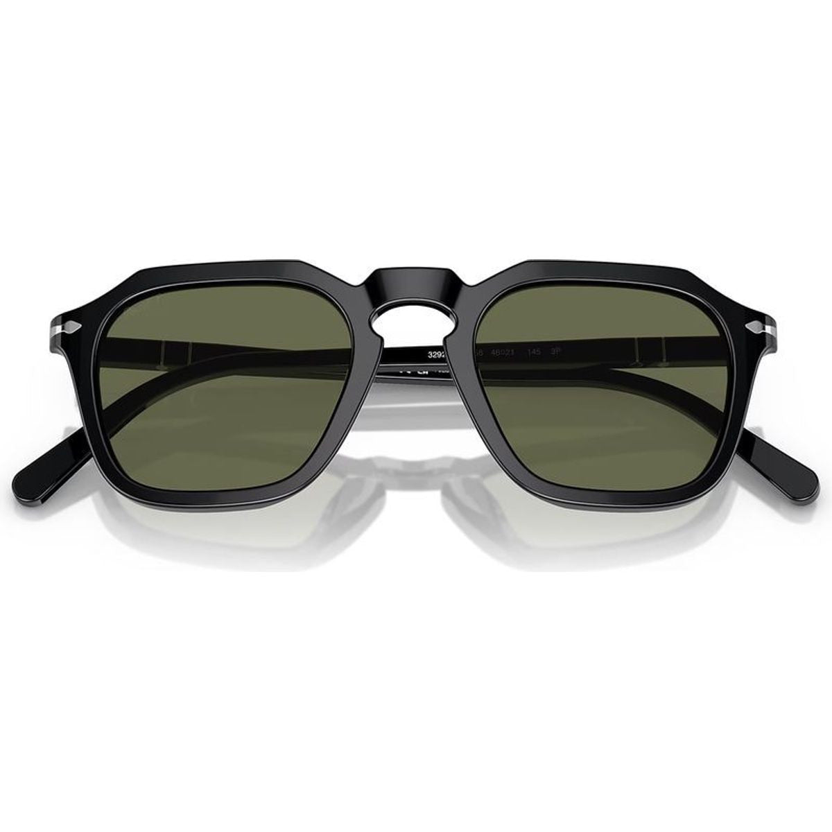 PO3292S, Black/Green Polarised Glass Lenses 50 Eye Size
