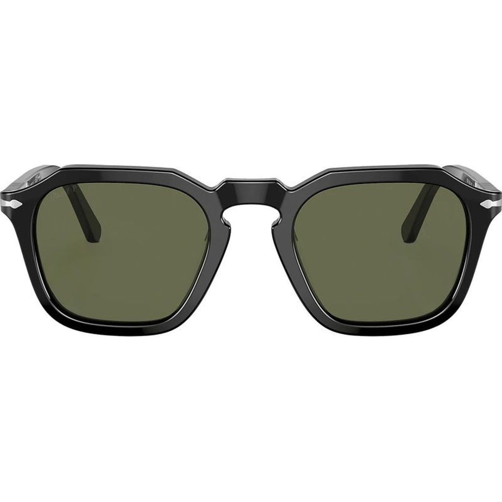 PO3292S, Black/Green Polarised Glass Lenses 50 Eye Size