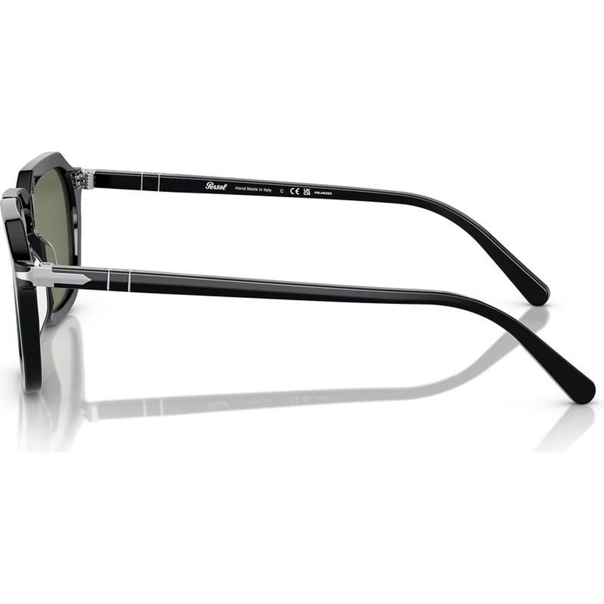 PO3292S, Black/Green Polarised Glass Lenses 50 Eye Size