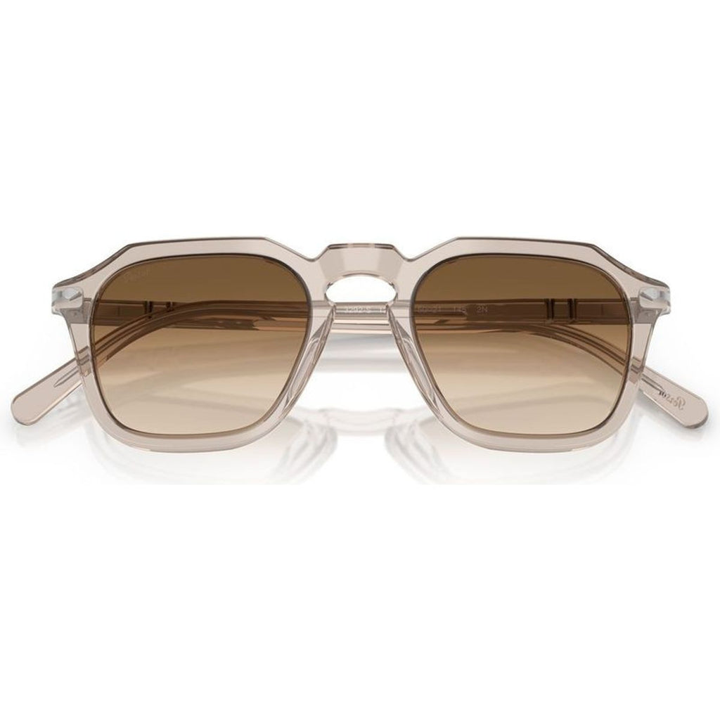 PO3292S, Transparent Brown/Brown Clear Gradient Glass Lenses
