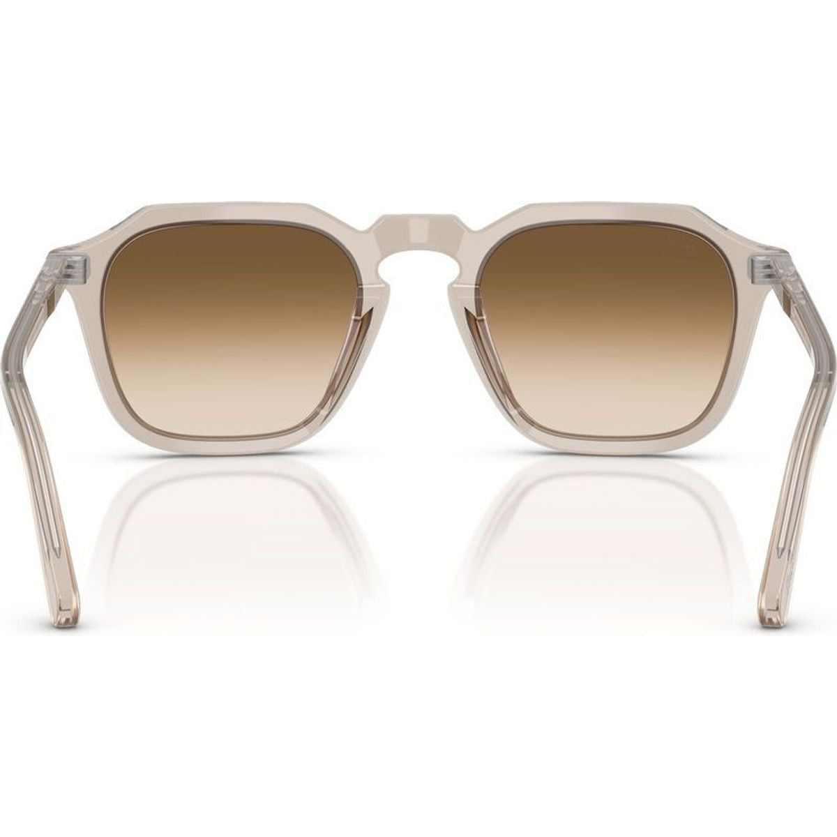 PO3292S, Transparent Brown/Brown Clear Gradient Glass Lenses