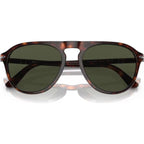 PO3302S, Havana/Green Glass Lenses