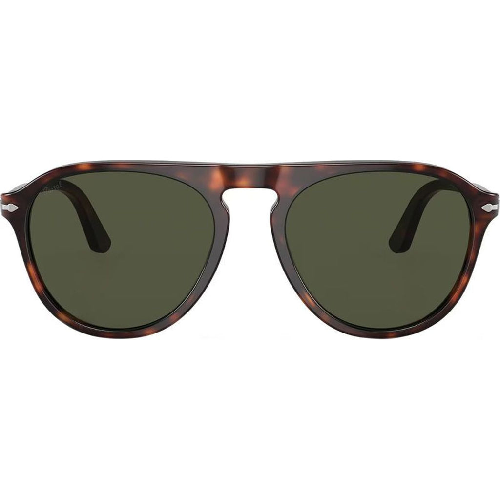 PO3302S, Havana/Green Glass Lenses