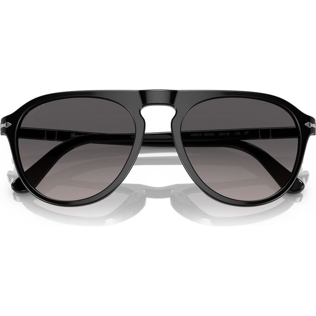 PO3302S, Black/Grey Gradient Polarised Glass Lenses