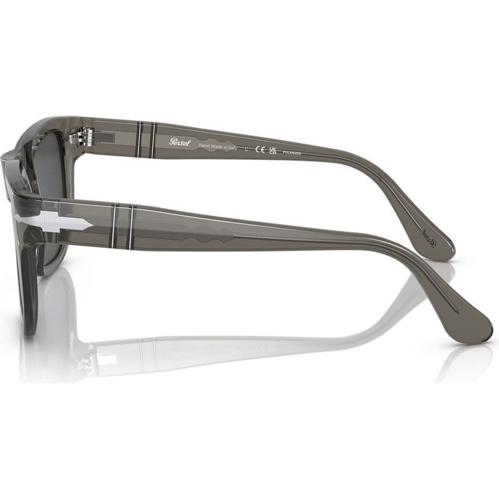 PO3306S, Opal Smoke/Dark Grey Polarised Glass Lenses 55 Eye Size