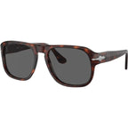 PO3310S, Havana/Black Glass Lenses 57 Eye Size