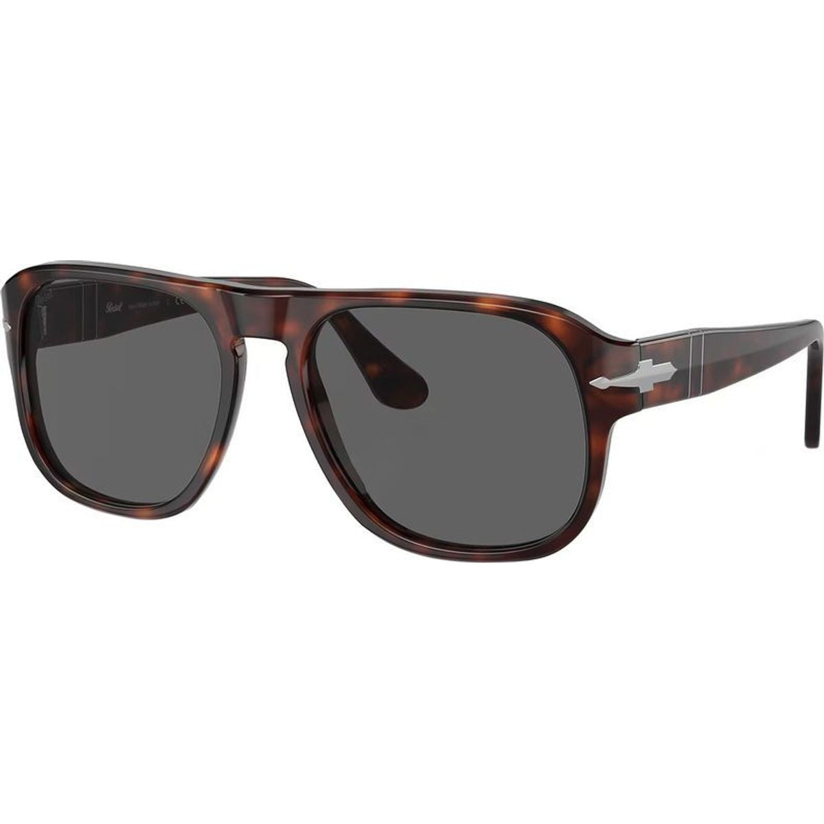 PO3310S, Havana/Black Glass Lenses 57 Eye Size