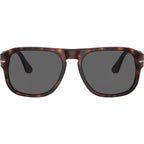 PO3310S, Havana/Black Glass Lenses 57 Eye Size