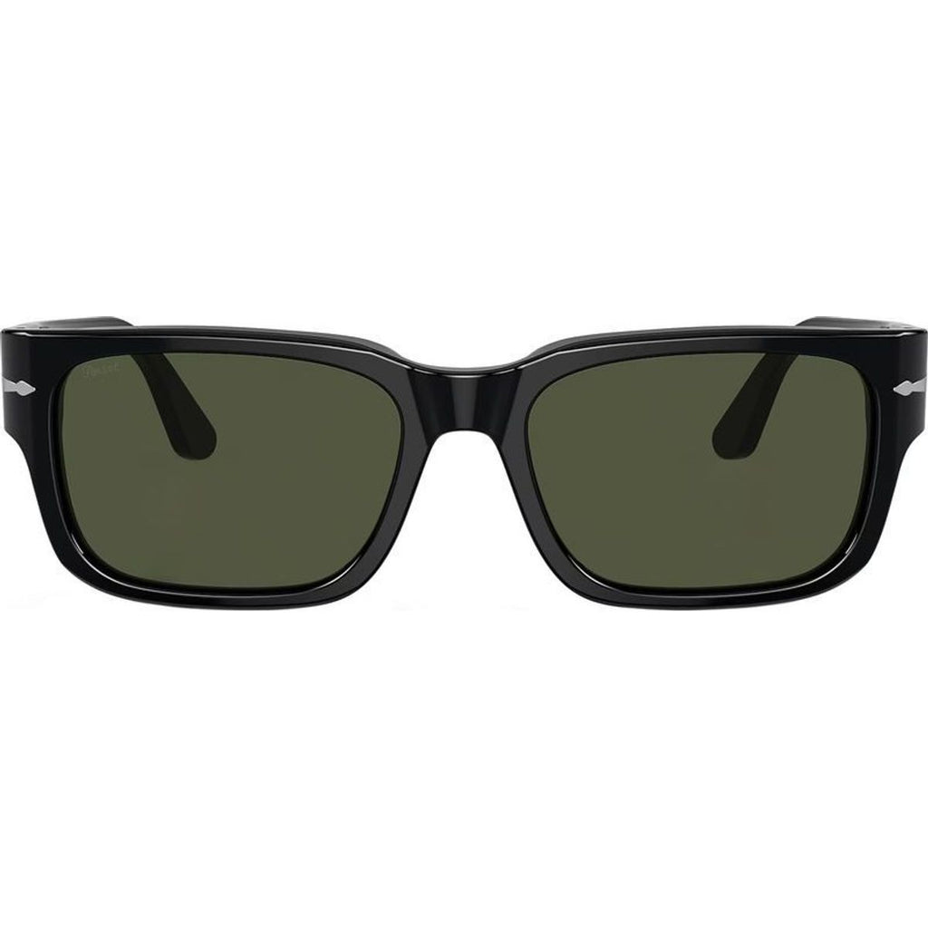 PO3315S, Black/Green Glass Lenses 55 Eye Size