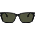 PO3315S, Black/Green Glass Lenses 55 Eye Size