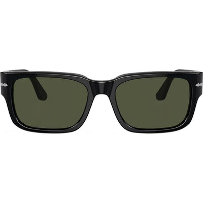 PO3315S, Black/Green Glass Lenses 55 Eye Size