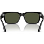 PO3315S, Black/Green Glass Lenses 55 Eye Size