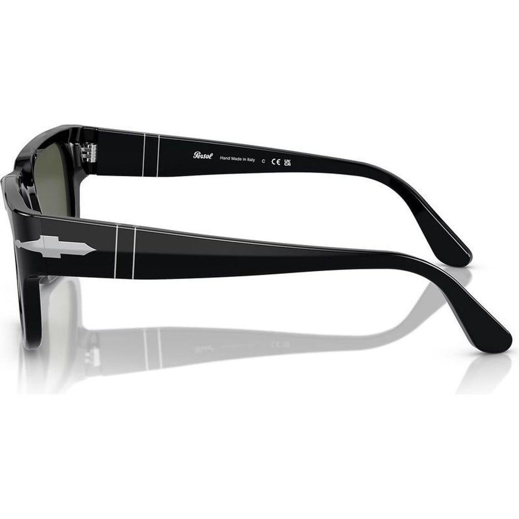 PO3315S, Black/Green Glass Lenses 55 Eye Size