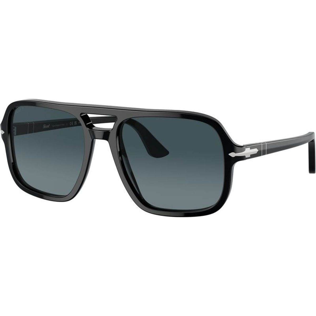 PO3328S, Black/Blue Gradient Polarised Glass Lenses 55 Eye Size