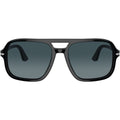 PO3328S, Black/Blue Gradient Polarised Glass Lenses 55 Eye Size